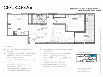 Departamento de categoria 1 dormitorio me medio con Balcón y amenities  a estrenar en Nueva Córdoba