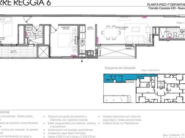 Departamento de categoria 1 dormitorio me medio con Balcón y amenities  a estrenar en Nueva Córdoba