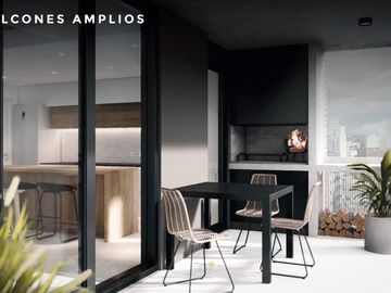 Piso exclusivo 3 dormitorios con balcón con parrillero - Barrio Martin Centro Rosario