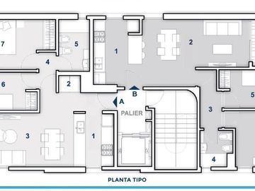 Piso exclusivo 3 dormitorios con balcón con parrillero - Barrio Martin Centro Rosario