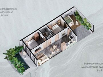 Penthouse en Región 8, Tulum, Quintana Roo CAEN-1094-Ph