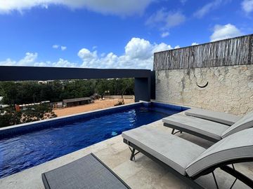 Penthouse duplex Lock-Off de 69 m2, 2 baños, en Aldea Zama
