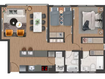 Departamento en Venta en C64867 - Venta Departamento NUEVO sin COMISION - Providencia Mayflower - 2D2B