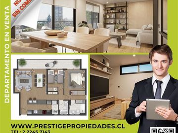 Departamento en Venta en C64869 - Venta Departamento NUEVO sin COMISION - Providencia Mayflower - 2D2B