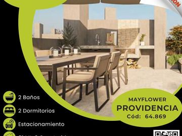 Departamento en Venta en C64869 - Venta Departamento NUEVO sin COMISION - Providencia Mayflower - 2D2B