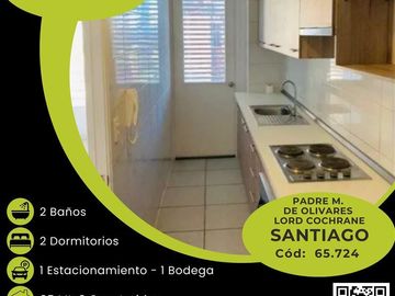 Departamento en Venta en N65724 - Venta Departamento Padre Miguel de Olivares - Santiago - 2D2B1E1Bo