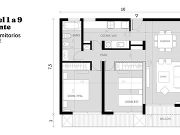 Departamento en venta en La Plata