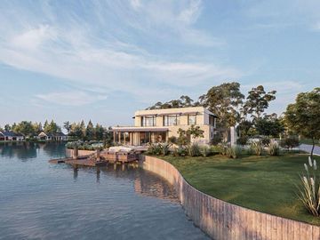 Nuevo ingreso, lote en venta en Puentes con doble espejo de laguna