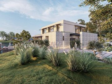 Nuevo ingreso, lote en venta en Puentes con doble espejo de laguna