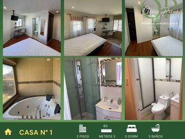 Se Venden 3 Casas Independientes Amobladas, C°larraín Valpo