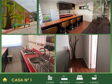 Se Venden 3 Casas Independientes Amobladas, C°larraín Valpo