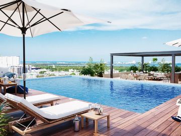 ELEGANTE y CÓMODO Departamento   AMENIDADES   EXCELENTE UBICACION Cancun PISO 7