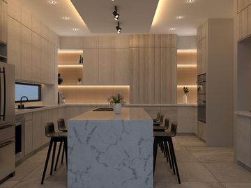 Residencia en VENTA en Bosques de las misiones Sector Encinos con patio de 119 mts2, equipada.