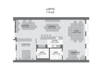 Espectacular loft en edificio a estrenar sobre Plaza Vicente López. Financiación directa