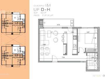 Departamento 2 ambientes Tigre entrega inmediata Financiación