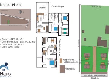 Complejo de cabañas con casa principal en  Villa General Belgrano