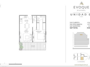 EVOQUE OLAZABAL - Venta 2 ambientes c balcón aterrazado Villa Urquiza - Full Amenities
