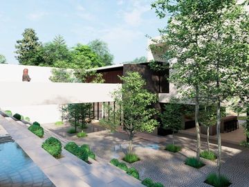 Valle Escondido, moderna casa en construcción.