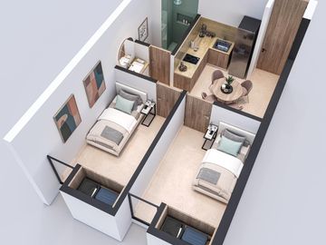 Residencias universitarias con amenidades en venta frente la Anáhuac en Country Club, Mérida