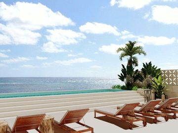 * Departamento en venta en Puerto Morelos, frente al mar