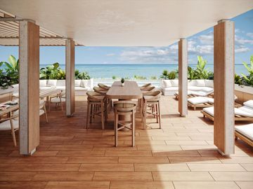 ESTUDIO EN VENTA EN PLAYA DEL CARMEN CON VISTA AL MAR ALBERCA/YOGA/GYM