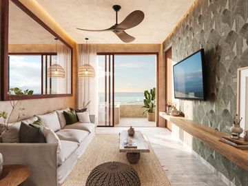 * Departamento en Venta Frente al Mar en Puerto Morelos, Riviera Maya
