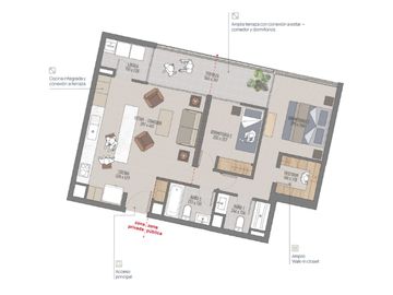 VENTA  Departamentos Nuevos 2D2B, Barrio Italia, Providencia