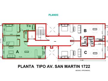 Av San Martin 1700,A Estrenar, 3 Ambientes, 1º Calidad  C/Cochera, Al Frente, Caballito