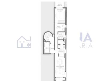 1 Dormitorio Inmenso con Terraza Propia