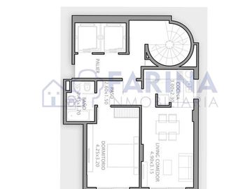 1 Dormitorio Inmenso con Terraza Propia
