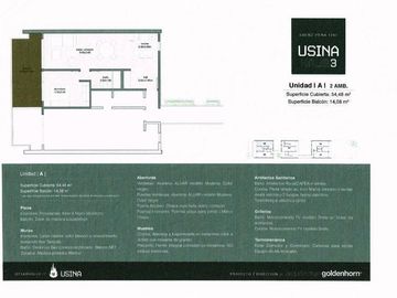 Departamento VENTA en lo mejor de Tigre 2 ambientes al frente c/cochera CON RENTA