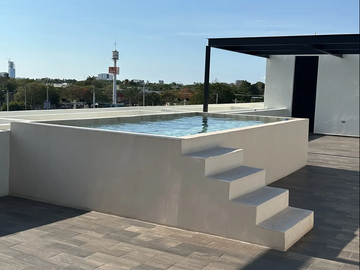 Departamento en venta de 2 rec. en Montecristo, Merida Yucatan