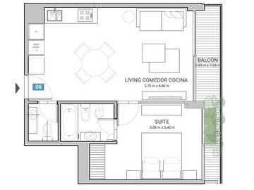 Donna Acqua by Azcuy. Venta 2 ambientes full amenities. Seg. 24hs - Caballito