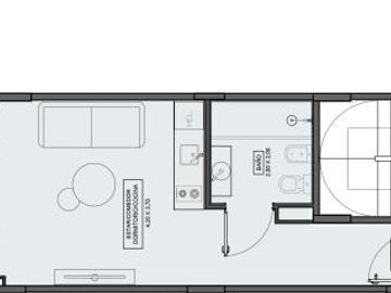 Venta Monoambiente en Construcción Almagro Billinghurst 400