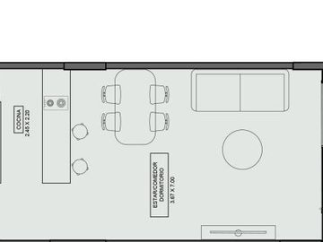 Venta Monoambiente con Balcón en Construcción Almagro Billinghurst 400 entrega en marzo 2026 UF 701