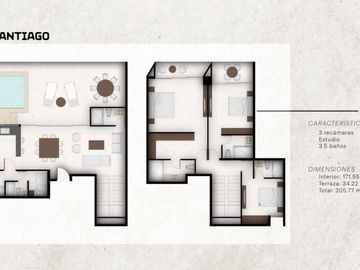 PENTHOUSE EN VENTA MERIDA EN ZAGUÁN SANTA GERTRUDIS COPÓ