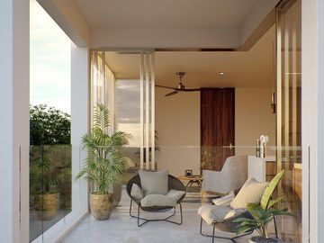 Departamento de 2 recámaras con amenidades en venta en Montes de Amé, Mérida