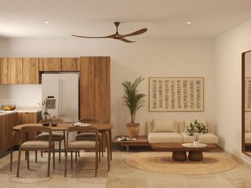 Departamento de 1 recámara con amenidades en Conkal, Mérida