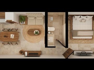 Departamento de 1 recámara con amenidades en Conkal, Mérida