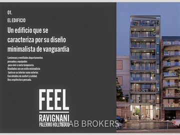 2 ambientes en Palermo Hollywood a estrenar