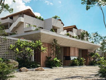 Departamento// Venta// Tulum// 2 Habitaciones// Alberca tipo cenote// JEM