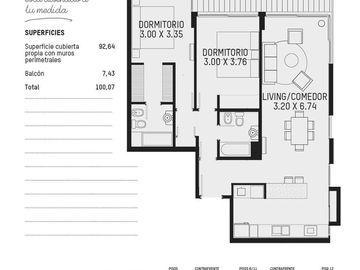 Venta departamento 3 ambientes zona Guemes a estrenar con cochera Maires Urbano