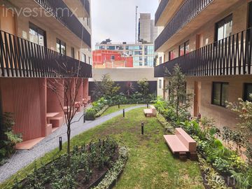 Puebla 277 , Roma Norte, Cuauhtémoc , Cdmx.  Departamento Garden House exterior en venta.