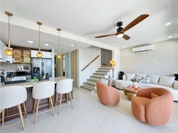 Venta CASA 2 niveles con PISCINA Karibana Beach & Golf Cartagena