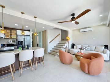 Venta CASA 2 niveles con PISCINA Karibana Beach & Golf Cartagena