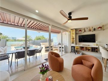Venta CASA 2 niveles con PISCINA Karibana Beach & Golf Cartagena