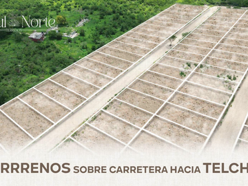 TERRENOS EN VENTA MOTUL NORTE, CARRETERA TELCHAC PUERTO.