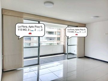 SE VENDE Apartamento Esquinero Piso 9 en La Flora / JV