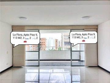 SE VENDE Apartamento Esquinero Piso 9 en La Flora / JV