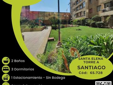 Departamento en Venta en N65728 - Venta Departamento Santa Elena Piso 11 - 3D2B1E